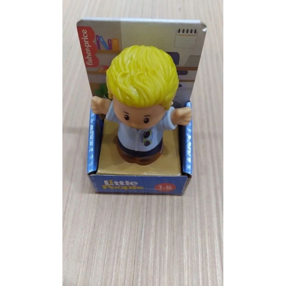 Fisher Price Little‎ People Blonde Beard Male Dad Figure Sunglasses